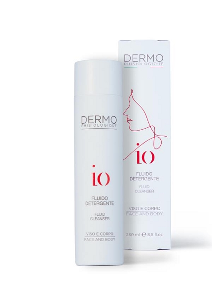 Fluido Detergente - IO Fluido Detergente è un detergente dalla texture leggera e profumata ideale per l'igiene quotidiana di viso e corpo. La pelle è perfettamente pulita, idratata e piacevolmente profumata.