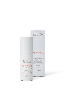 VITA C Siero Antiossidante - Skin Perefection Vita C è un siero a cristalli liquidi dalla texture leggera a rapido assorbimento. La sua formula contiene il 25% di Vitamina C in forma liposomiale dall'intensa azione antiossidante, in sinergia con Acido Ialuronico ad azione rassodante