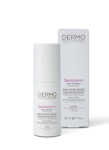 SKIN ROSE Siero Viso Rossori e Couperose - Trattamento lenitivo e disarrossante specifico per la pelle sensibile con inestetismi da couperose ed eritrosi, a rapido assorbimento.