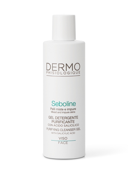 GEL DETERGENTE PURIFICANTE con Acido Salicilico - Gel detergente purificante con Acido Salicilico ad azione sebonormalizzante e levigante. Rimuove delicatamente le impurità ed il sebo in eccesso senza disidratare e previene la formazione di imperfezioni.