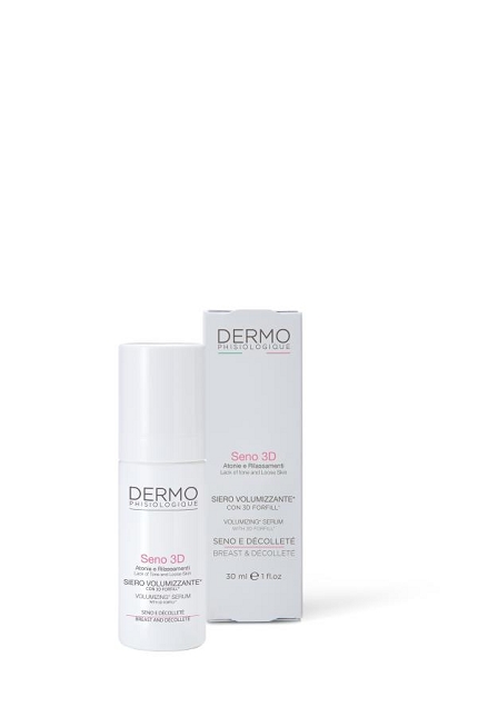 SIERO VOLUMIZZANTE SENO - Emulsione fisiologica fluida e leggera con elevata concentrazione di attivi ad azione volumizzante e ad effetto tensore. Aumenta il volume del seno senza interferire con il sistema ormonale quindi senza alcuna azione sulla ghiandola mammaria.